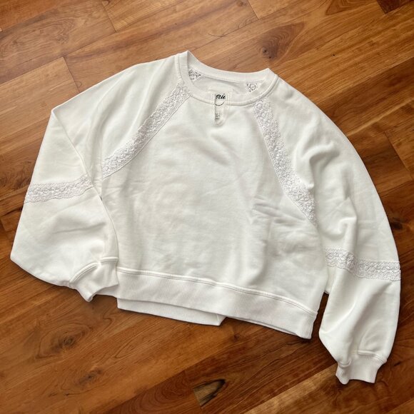 NWOT** Aerie Hey Crochet Sweatshirt - Picture 4 of 6